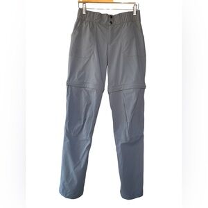 Columbia Silver Ridge Gray Pants Women XS Convertible Cargo Hiking Utility Zip